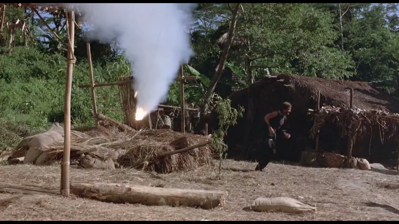 Delta Force 2-The Colombian Connection - Chuck Norris Dodges A Missile