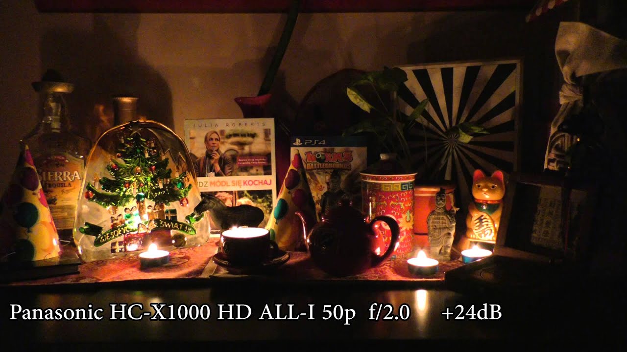 Panasonic HC-X1000 4K vs Sony HXR-NX3 - Low light  test