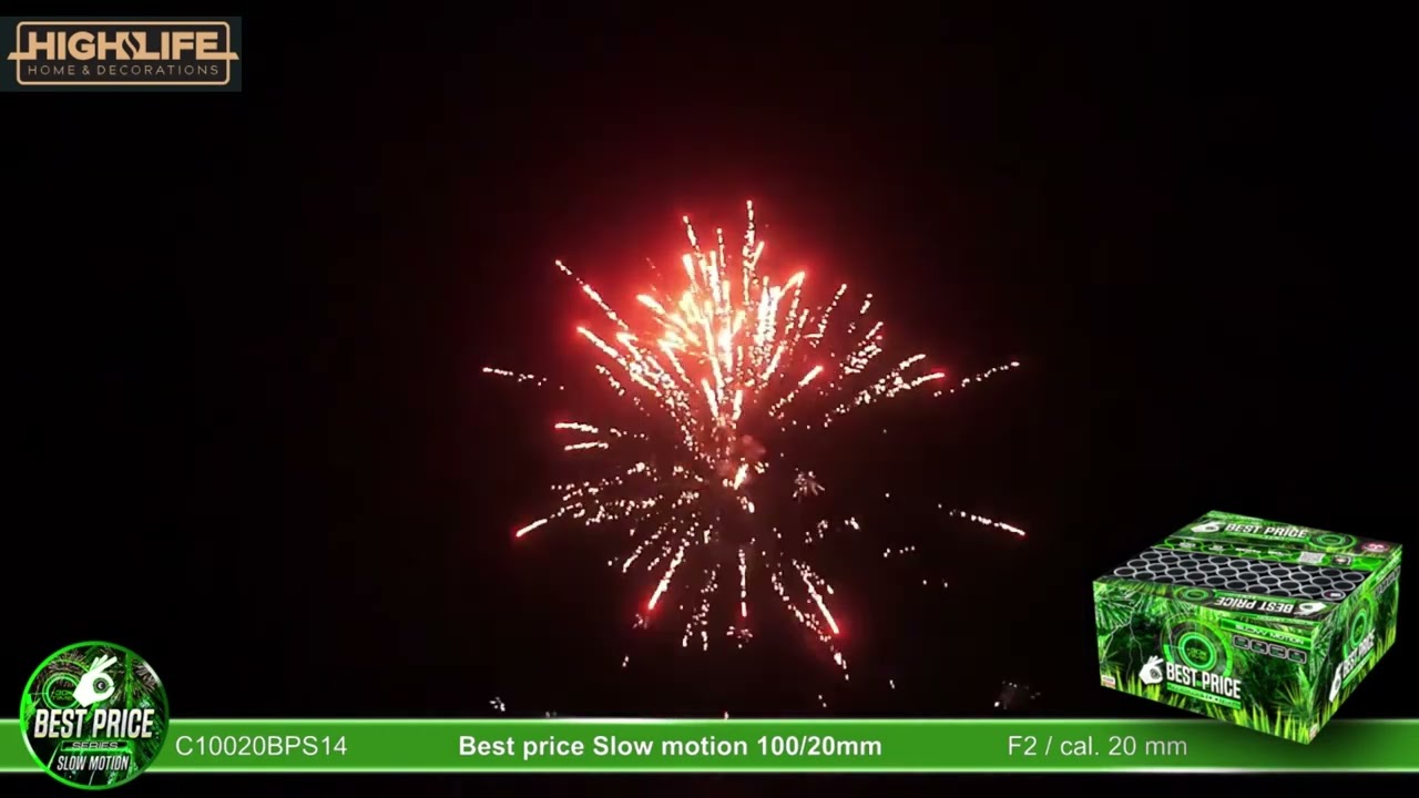 C10020BPS14 Best price Slow motion 100 ran / 20mm | HIGHLIFE.CZ Ohňostroje