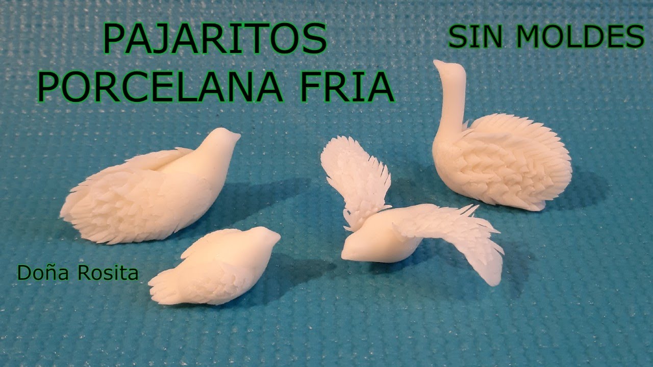 Como hacer pajaritos en porcelana fria sin moldes / Manualidades faciles de hacer 🌹