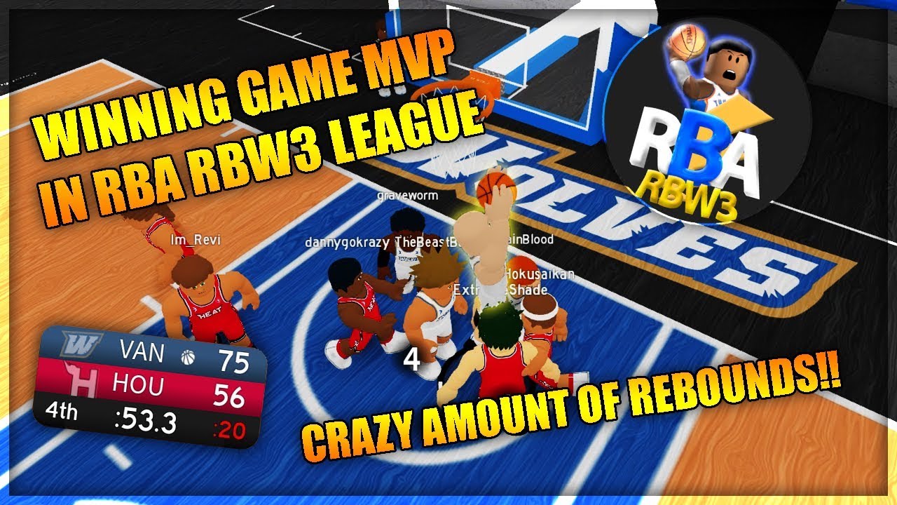 WINNING GAME MVP IN RBA RBW3 LEAGUE - CRAZY AMOUNT OF REBOUNDS - Monte RB World 3 League Gameplay