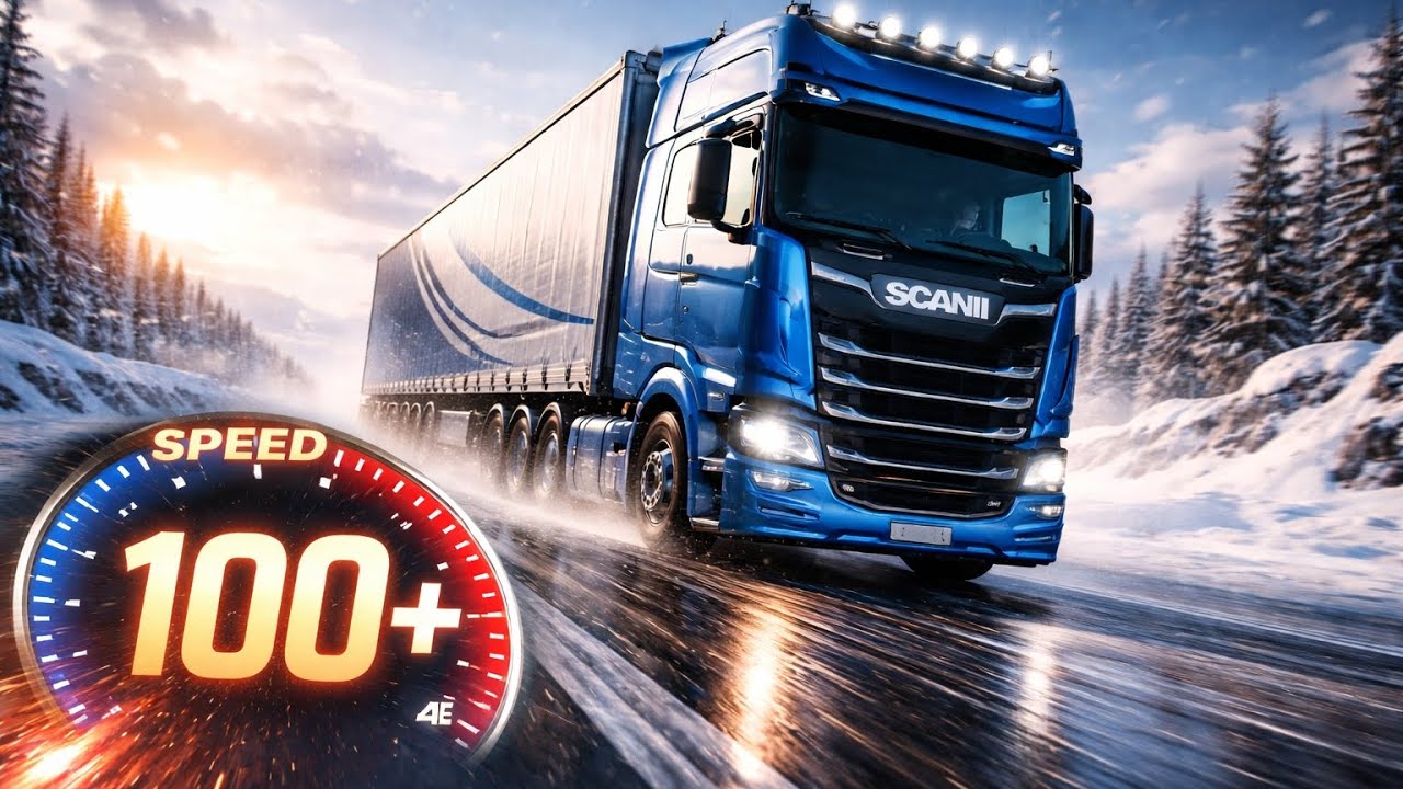 Trucks of Europe 🚛 Ice Road Speed 100+ KM/H Challenge