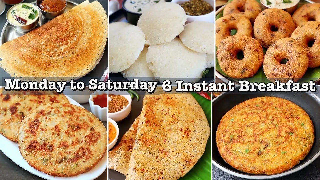ఉదయాన్నే హడావిడి లేకుండాచేసే👉6 Instant Breakfast Recipes | Breakfast Recipes In Telugu | Tiffins