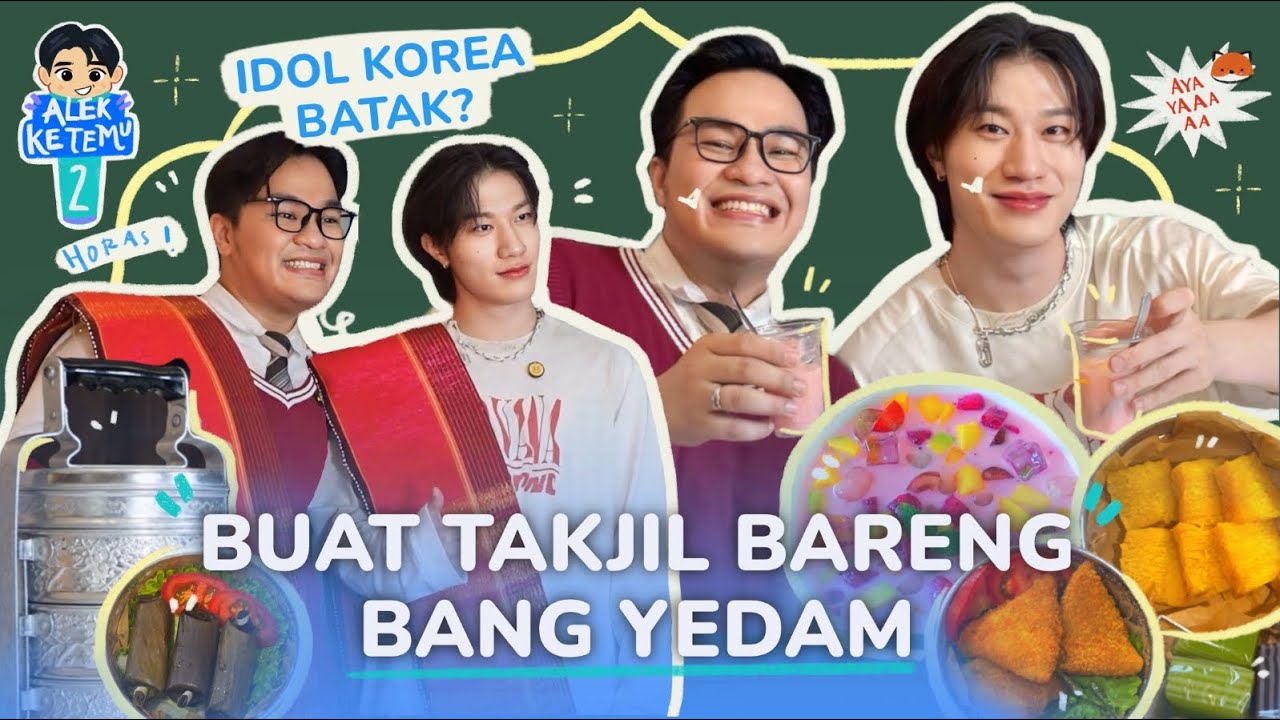 Bang Yedam nyobain buat takjil di Indonesia! Rasanya…… #AlekKetemu2
