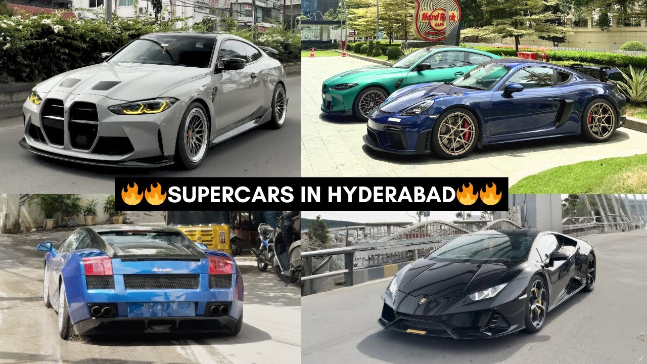 Supercars Accelerations 🔥| Hyderabad 🇮🇳 |