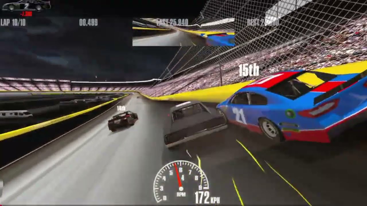 1st Place Finish! 10-Lap NASCAR Victory | No Commentary | JJ Gameplay 