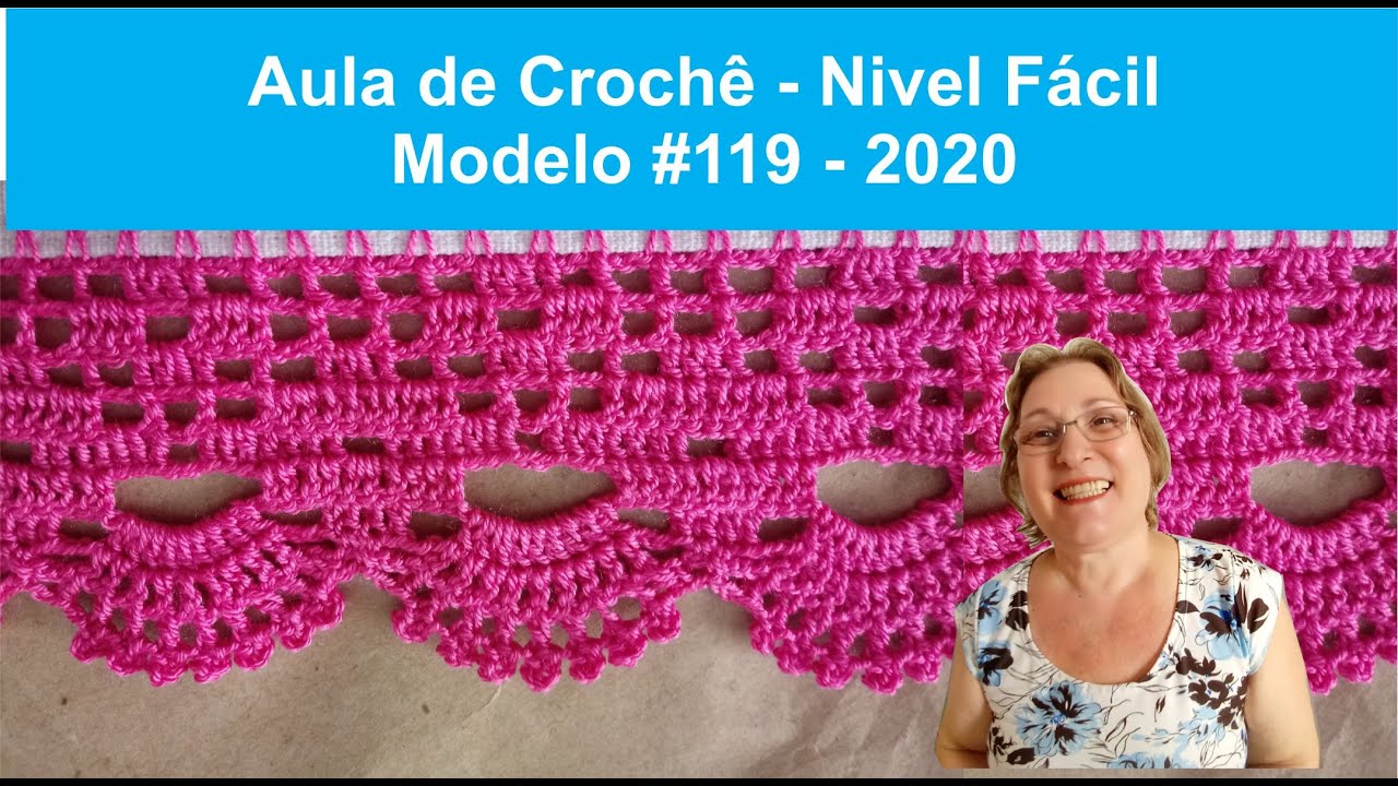 BICO EM CROCHE (2020)🌞 - MOD. #119 - NIVEL FÁCIL - AULA DE CROCHE PASSO A PASSO