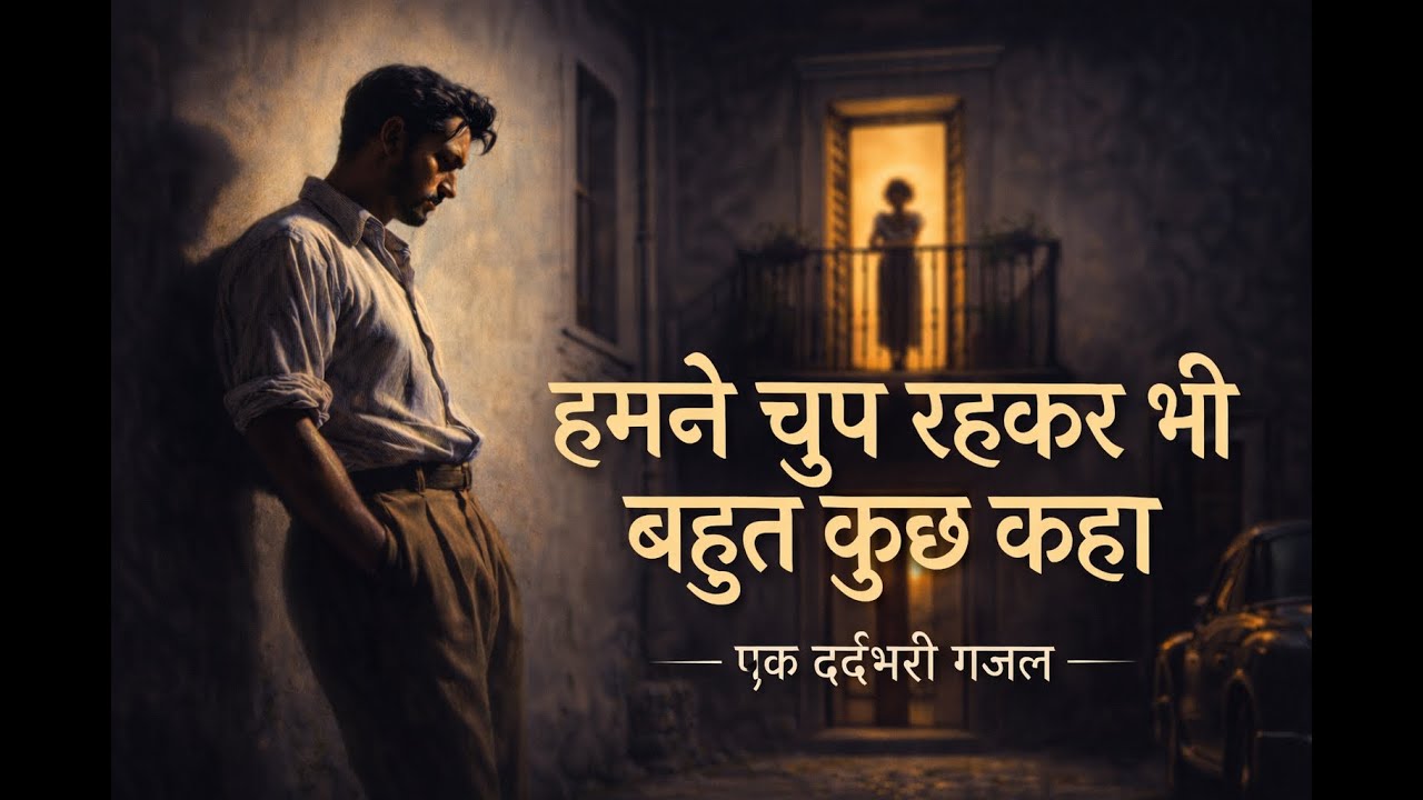 हमने चुप रहकर भी बहुत कुछ कहा | Soulful Ghazal 2026