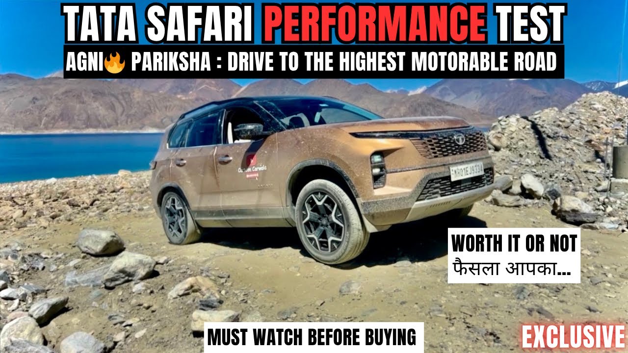 2025 TATA SAFARI Performance Test | Pangong to Umling La 19024feet | TATA SAFARI on Top of the WORLD