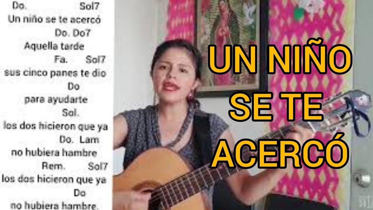 Un niño se te acercó. Letra y acordes
