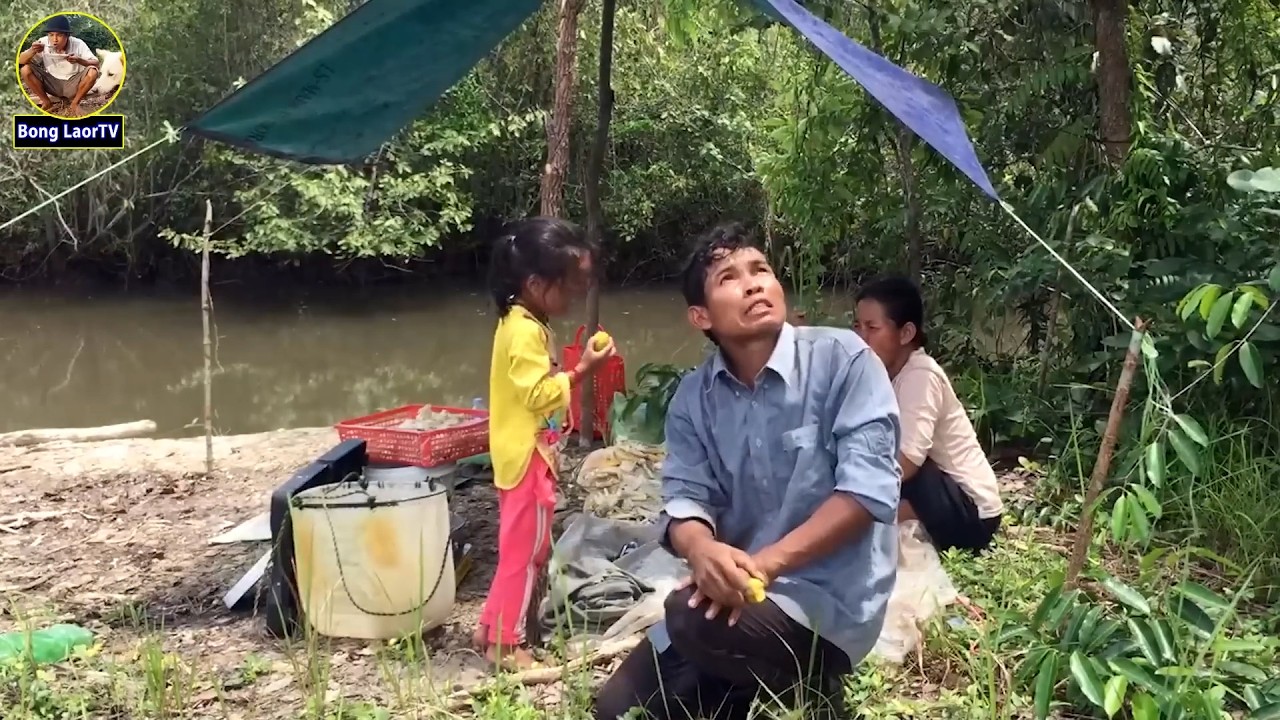 ទៅដើររើសផ្សិតនៅកោះខូបីនាក់ប្រពន្ធកូន Mushroom on island and cook with eegs 4K