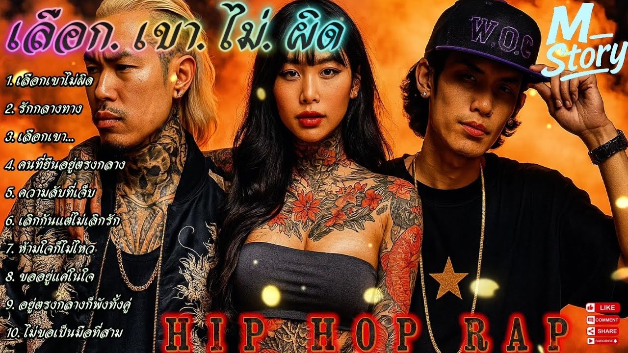 เลือกเขา - ไม่ผิด ✋️💔💔💔💯🔥รวมเพลงแร๊ป🔥 #raphiphop #rap #hiphop #แร็ปไต้ดิน #rap2025 #trap