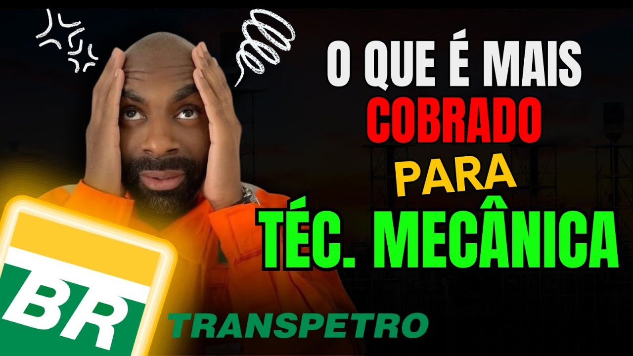 👷‍♂🔩O que é MAIS cobrado para Téc. Mecânica🔩⚙