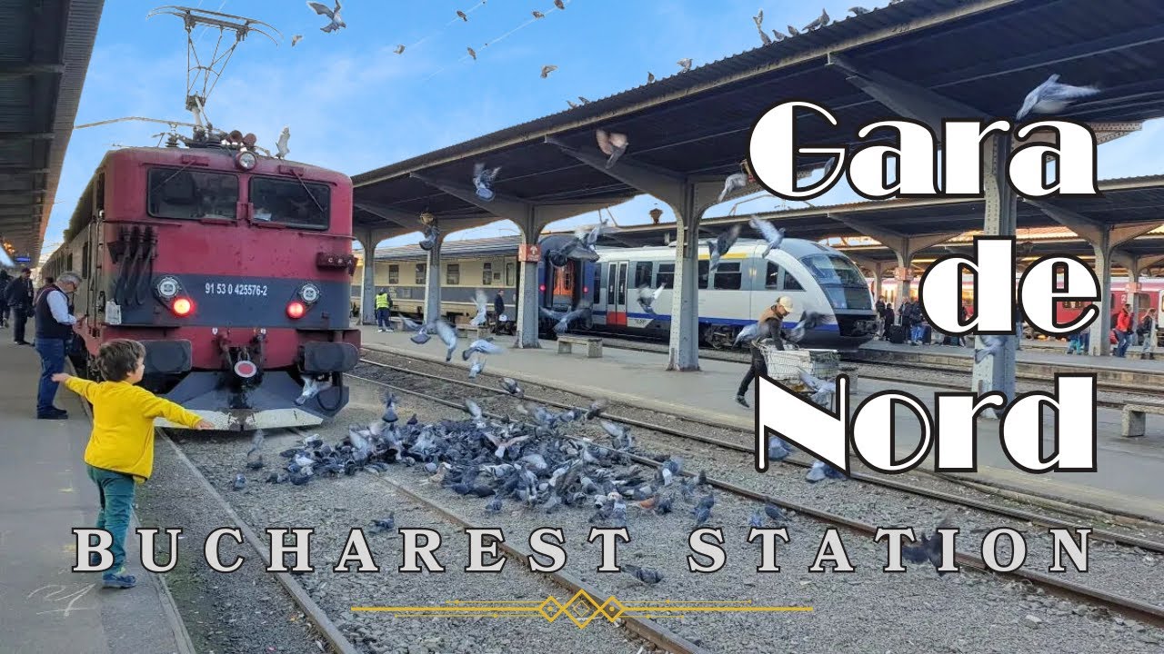 [4K] Navigating Gara de Nord, Bucharest 🚉 Walking tour and train to/from airport ticket guide
