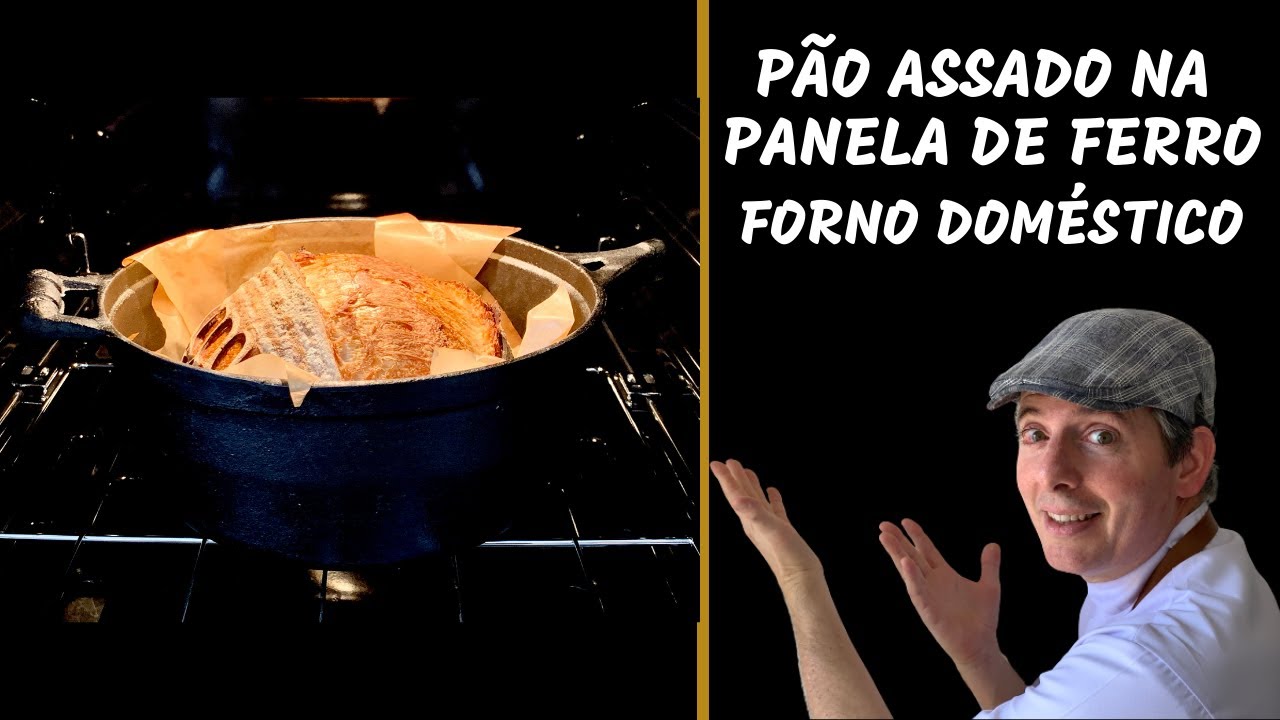 Como assar o pão na panela de ferro !!! Forno Doméstico !!!