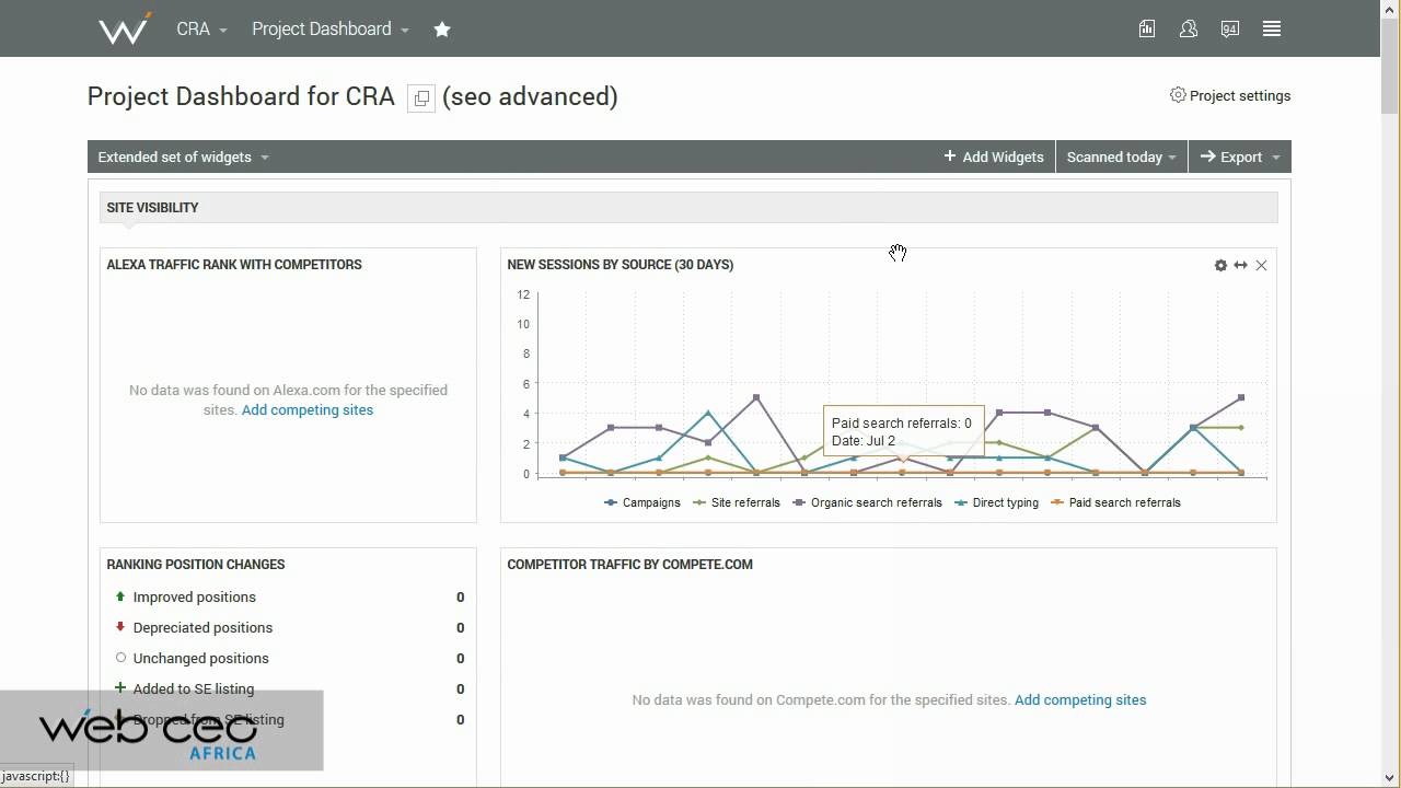28. Web CEO Online SEO Tools - Download Email SEO Reports