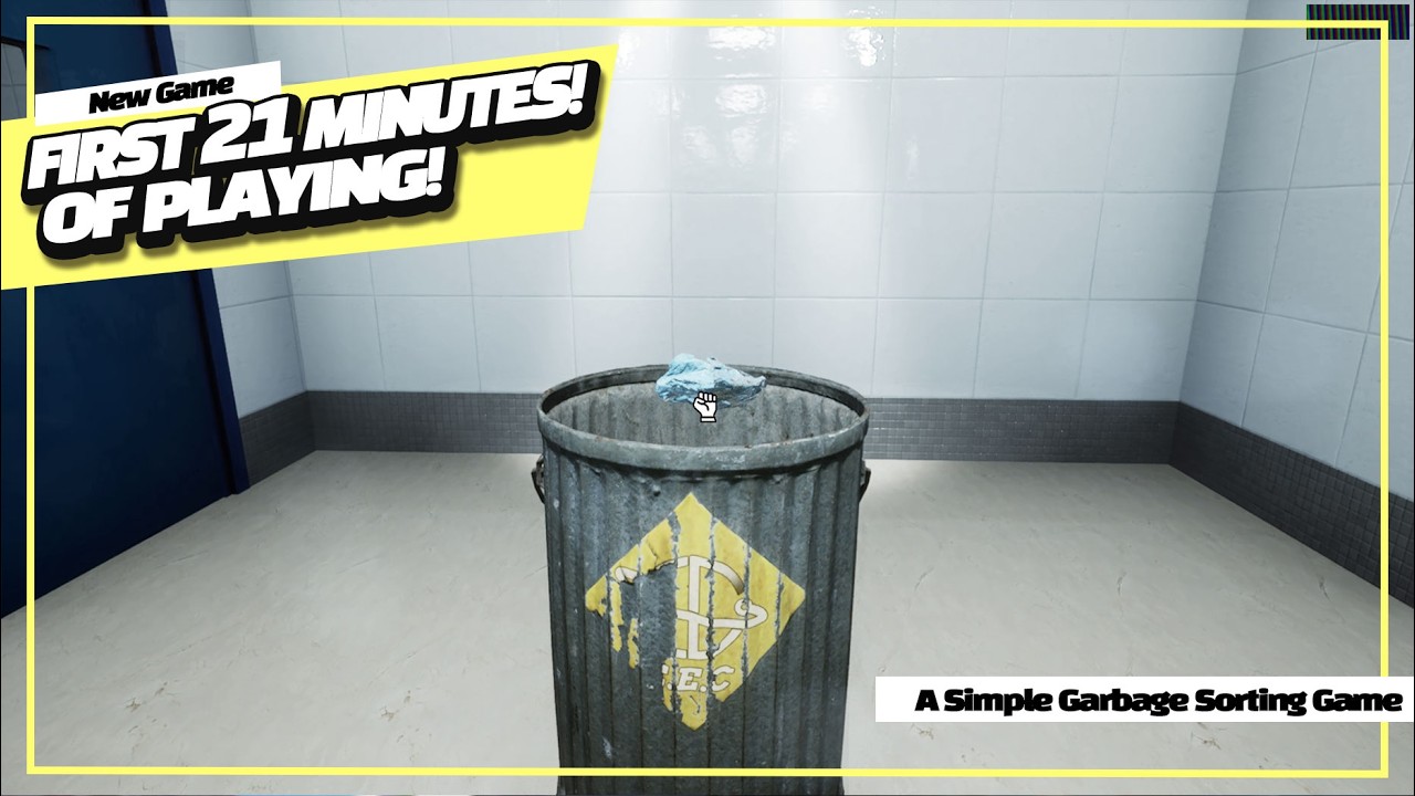 [첫플레이] 에픽스토어 미션식 어드벤처게임 '간단한 쓰레기 버리기 게임(A Simple Garbage Sorting Game)' 첫 21분 플레이 및 한줄평!