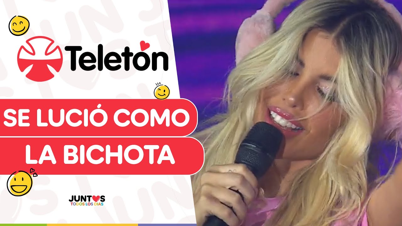 ¡SE LUCIÓ! Coté López fue Karol G en la Teletón 2024