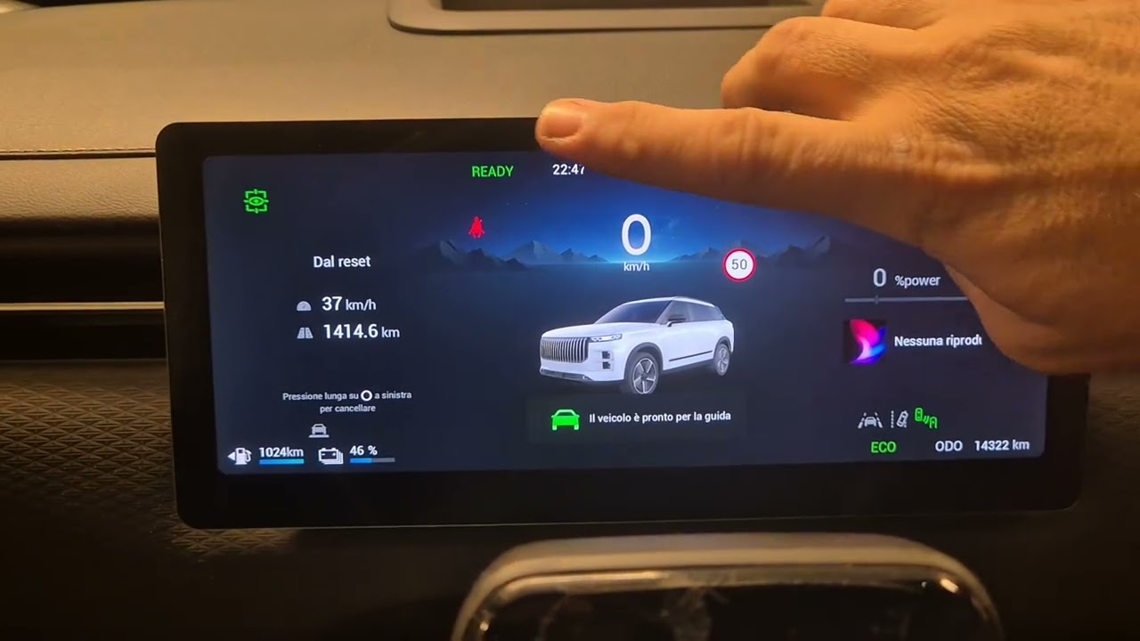 Jaecoo 7 shs. Come accendere forzatamente  il motore termico, da fermi, per ricaricare la batteria.