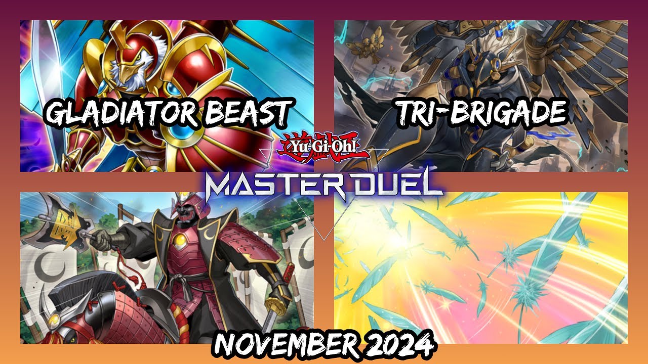 Yu-Gi-Oh! [Master Duel] Gladiator Beast Tri-Brigade Deck (November 2024)