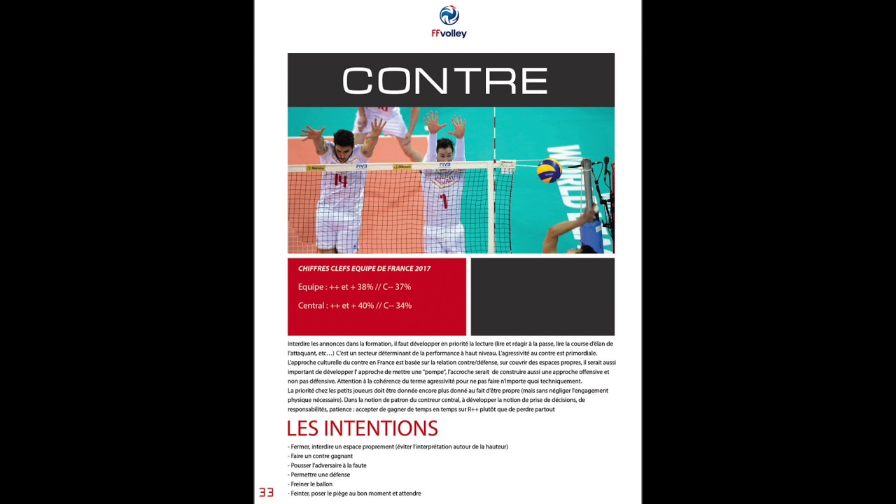 Fondamentaux techniques   Le Contre