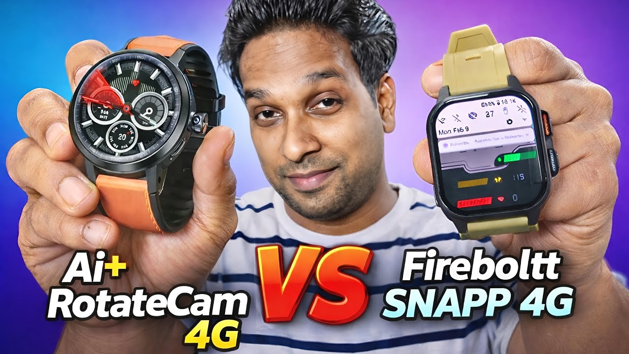 Fire-boltt SNAPP 4G Vs Ai+ RotateCam 4G | WIFI | GPS | CAMERA | PLAYSTORE etc 