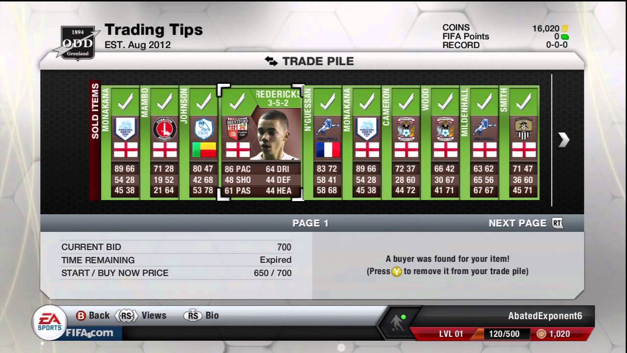 Most effective trading tip for beginners - Fifa 13 UT - Trading Tips Ep1