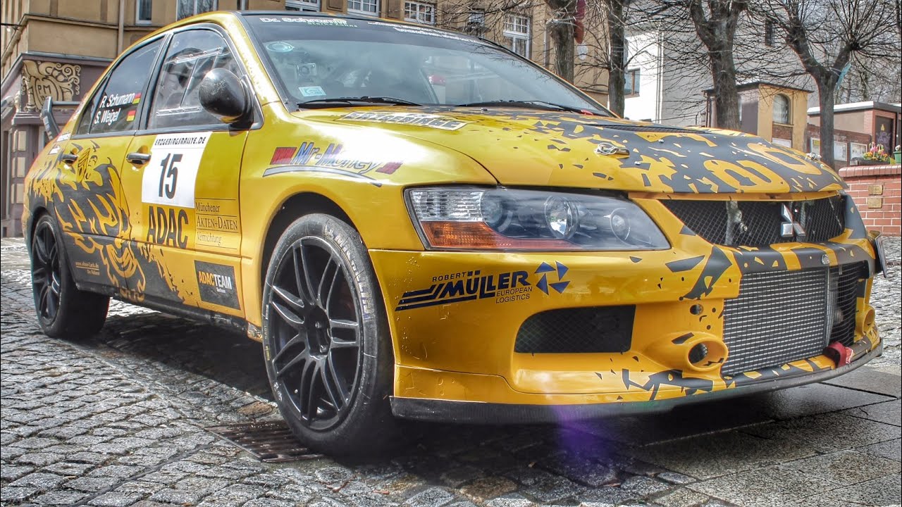 Rallye Erzgebirge 2015 WP6 Mitsubishi Evo 7 Schumann/Weigel Onboard