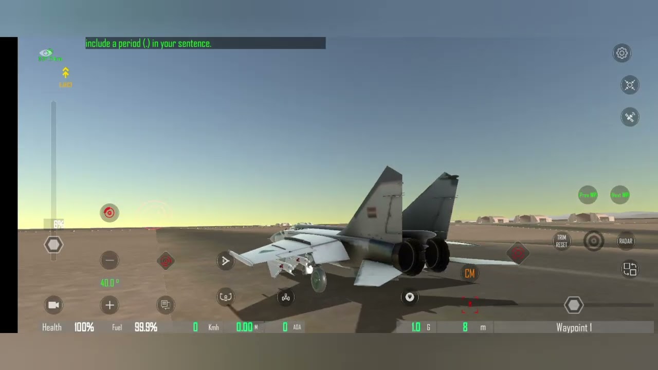 Gunship IV For Mobile Testing Mig-25 