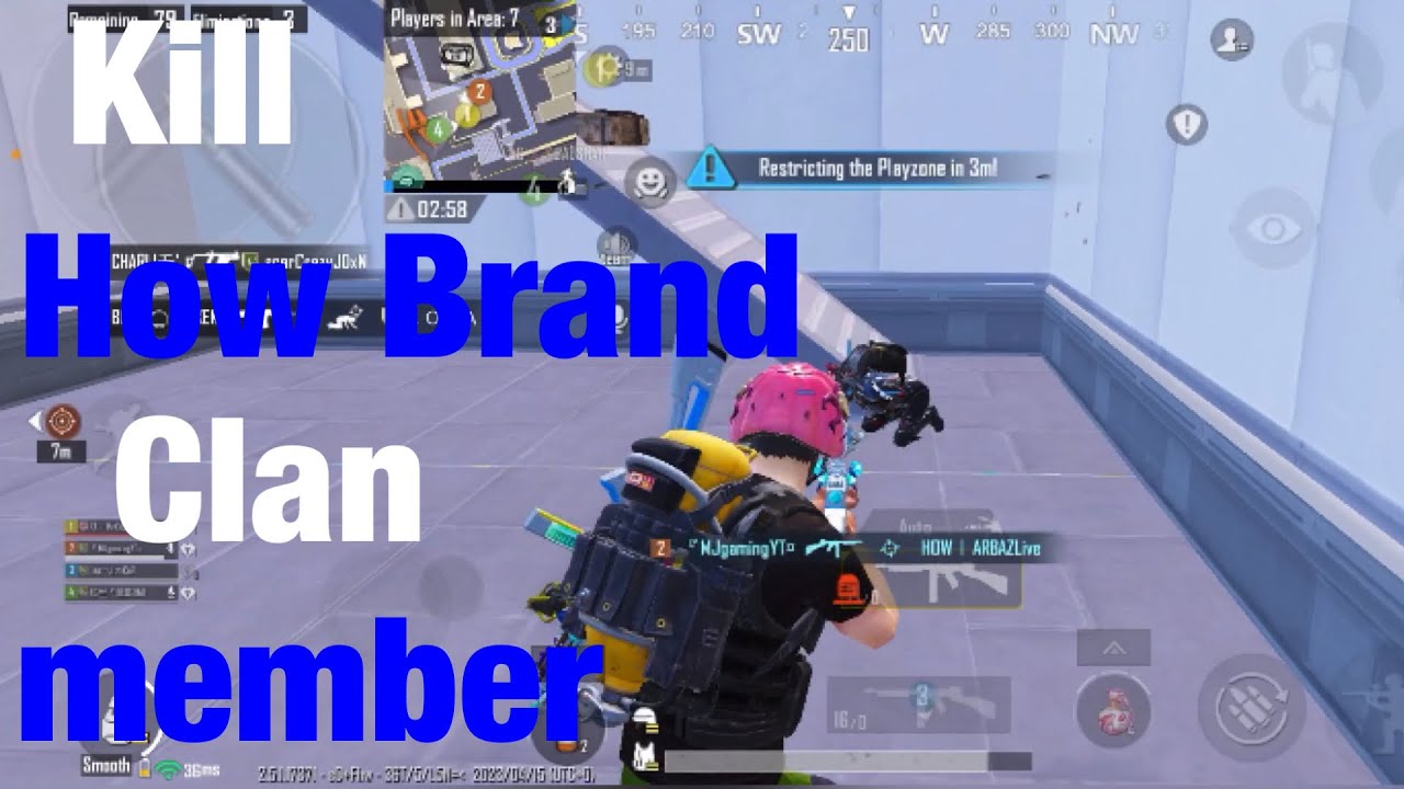 Kill How Brand clan members | gameplay | pubg mobile