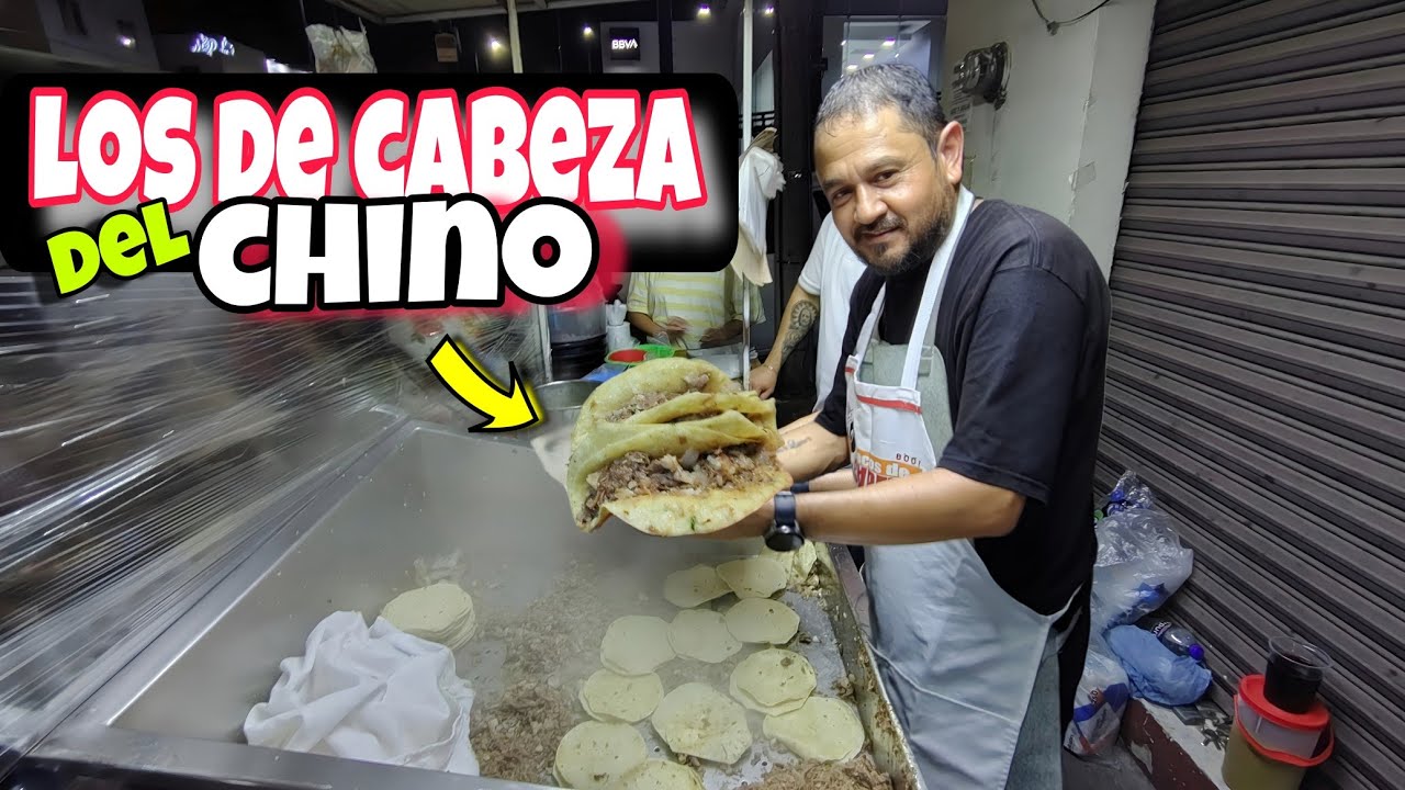 Los tacos más brutales 😱 de CABEZA de la CIUDAD 🤯 se termina en 1 hora