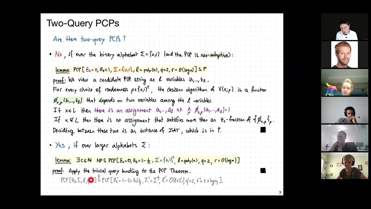 Lecture A.10: Limitations of PCPs and IOPs - Alessandro Chiesa