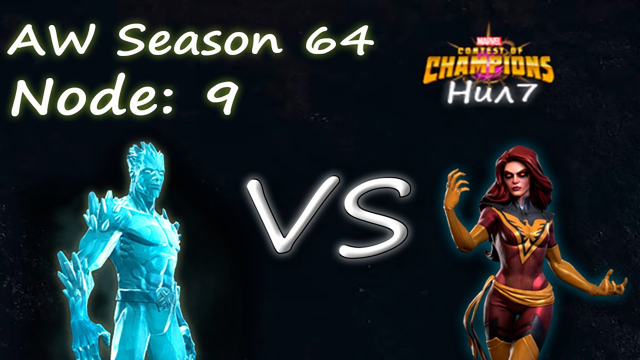 Mcoc aw node 9 R4 Iceman VS R4 Dark Phoenix