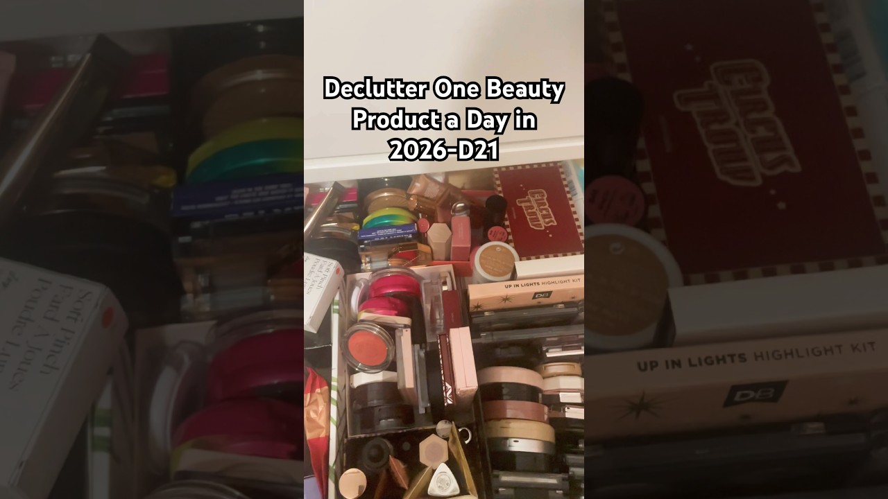 Decompress my beauty collection by declutter one product per day in 2026