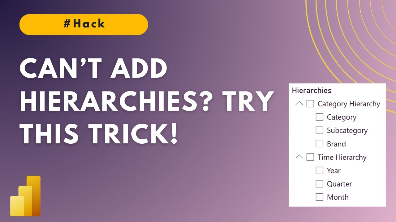 Power BI Hack: Create Hierarchies with Field Parameters | MiTutorials