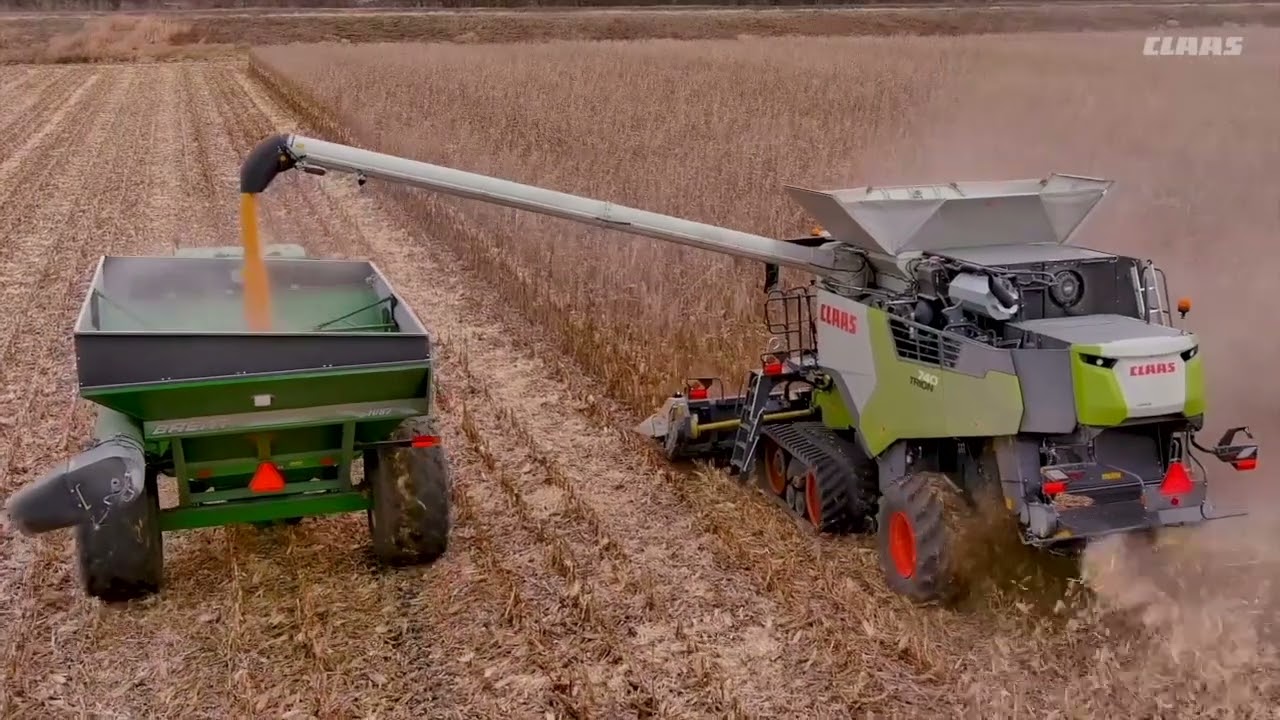 Where the new Claas Trion 740 combine fits on the farm