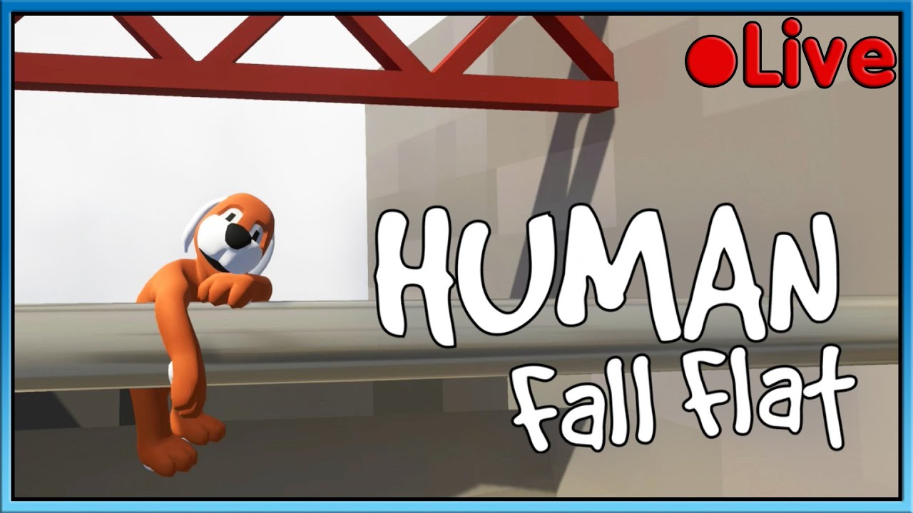 Human Fall Flat - W/Squid - 🔴 Live