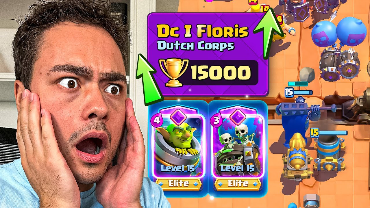 15.000 Trofee&euml;n Pushen op Clash Royale!!