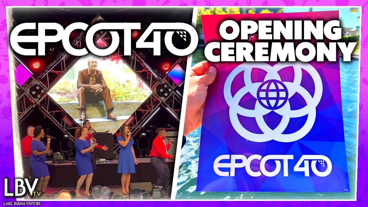 Epcot 40th Anniversary Celebration Opening Ceremony! Walt Disney Speech, Performances, & More!