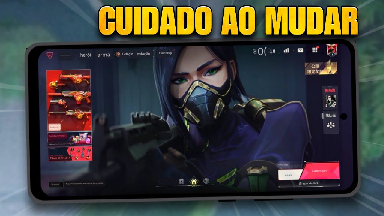 DAR PRA MUDAR O IDIOMA DO VALORANT MOBILE - COMO DEIXAR O VALORANT MOBILE EM PORTUGUES