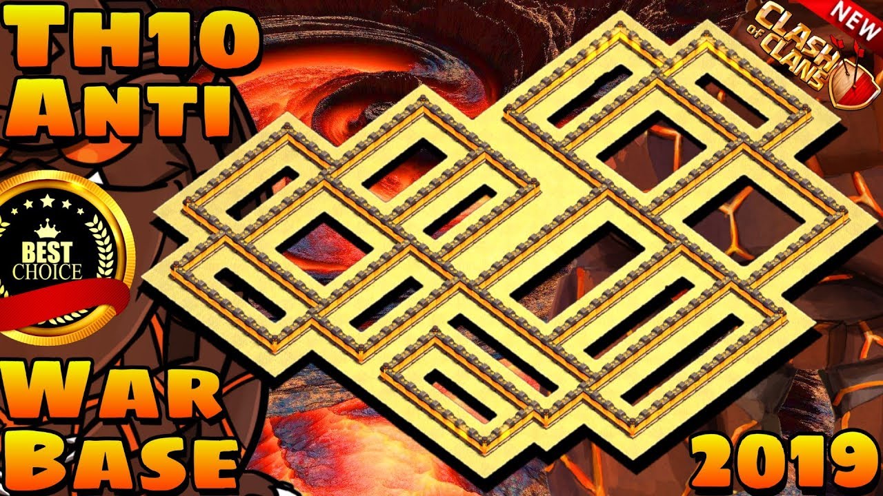 Clash Of Clans | Town Hall 10 | Anti 3 Star War Base | Anti Everything | CWL Base | Tested Replays