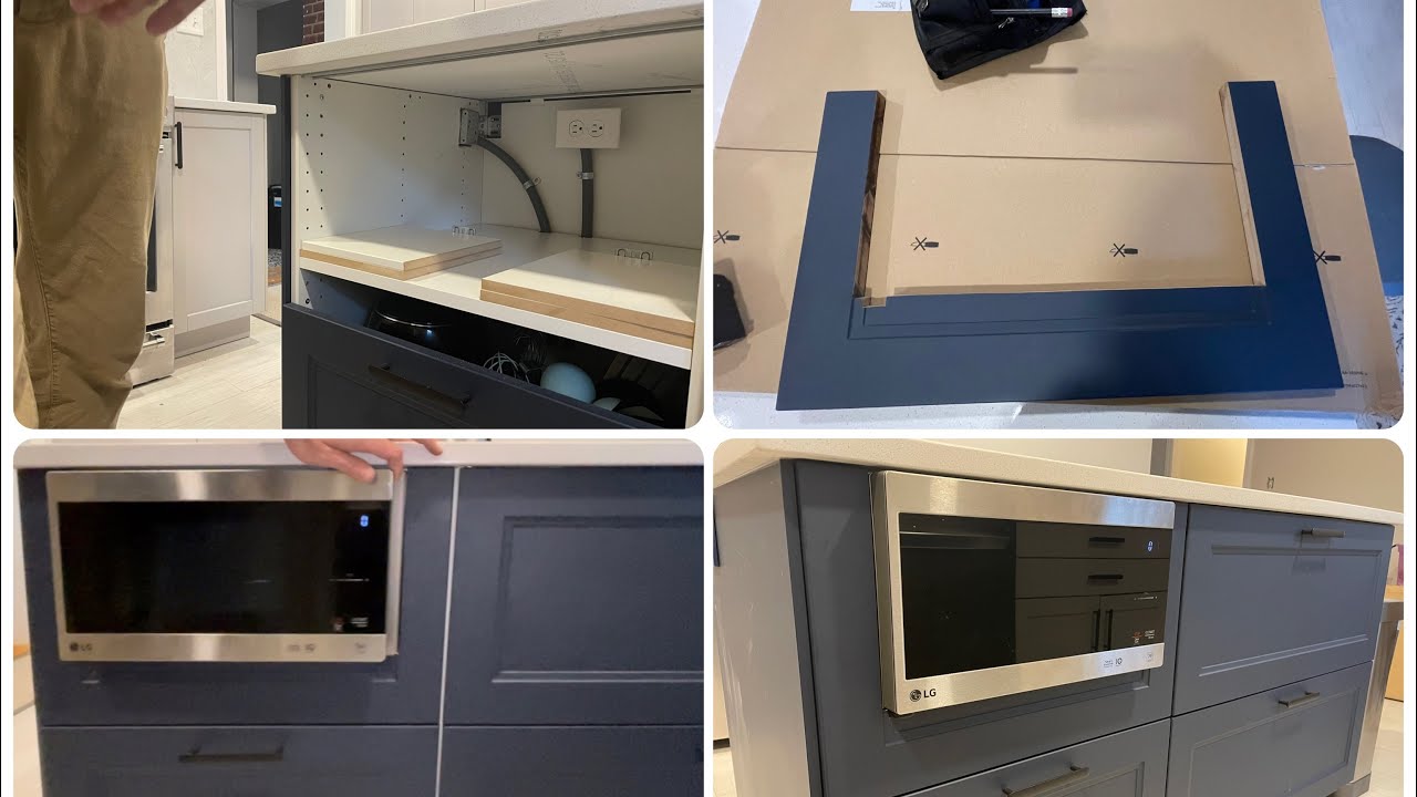 Custom built-in microwave kit. Custom microwave cabinet