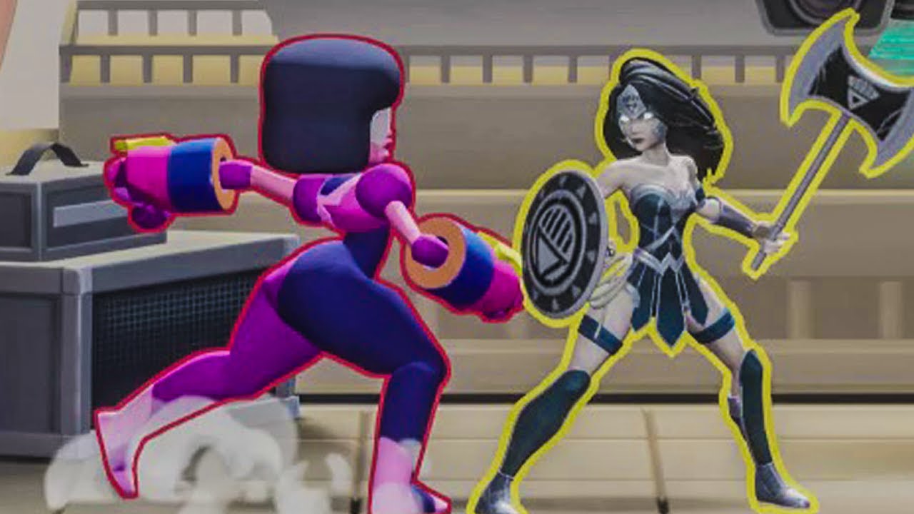 Black Lantern Wonder Woman and Garnet Unique Interactions - MultiVersus HD