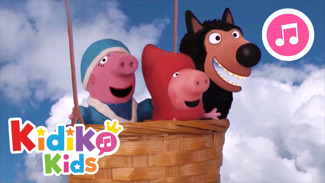 CAPERUCITA ROJA PIG y el LOBO FEROZ en Español con Los tres Cerditos 💖 KOKOROKO Cuentos