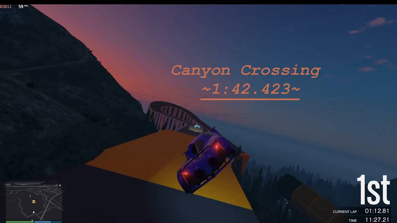 *WORLD RECORD* GTA Online - Canyon Crossing - 