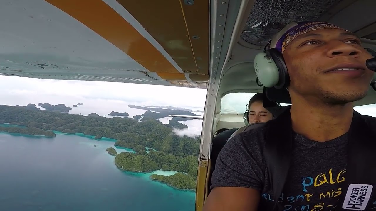Flying high in Palau's skies! A plane ride above beautiful #Palau // April 27, 2018