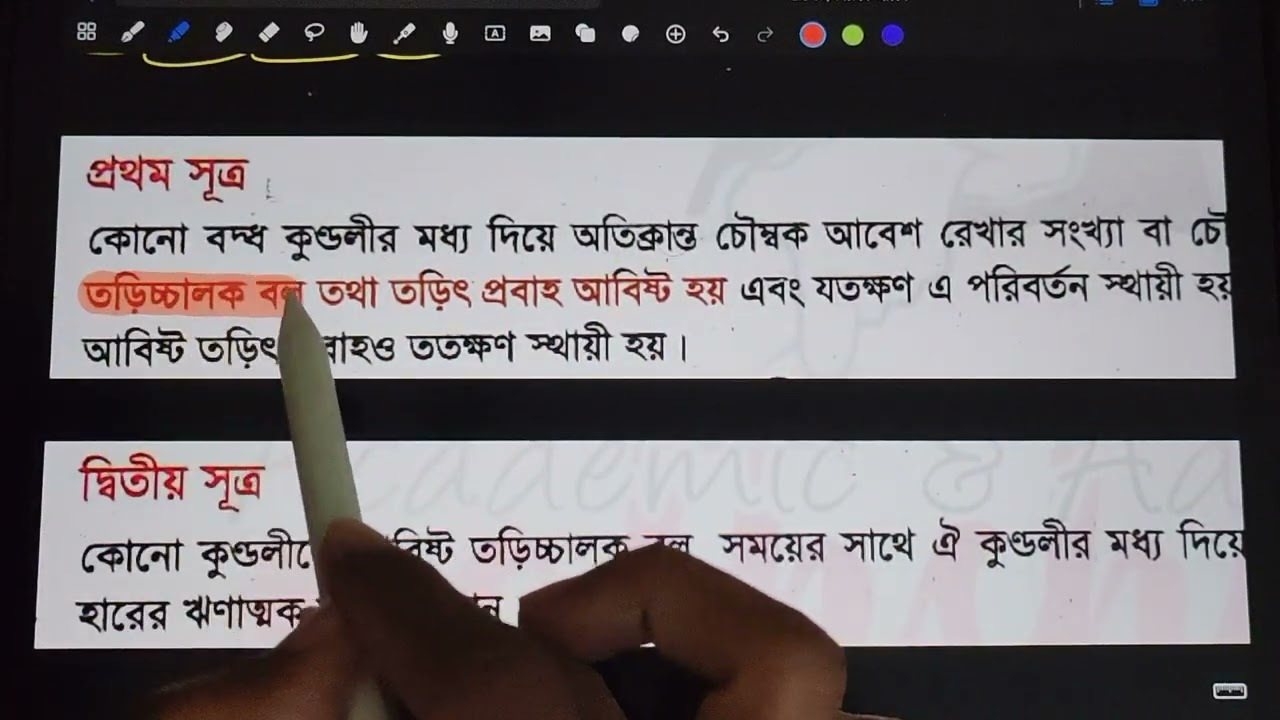 তড়িৎ চৌম্বকীয় আবেশ ও পরিবর্তি প্রবাহ। পর্ব-০১। ব্যাসিক ক্লাস।  HSC।  