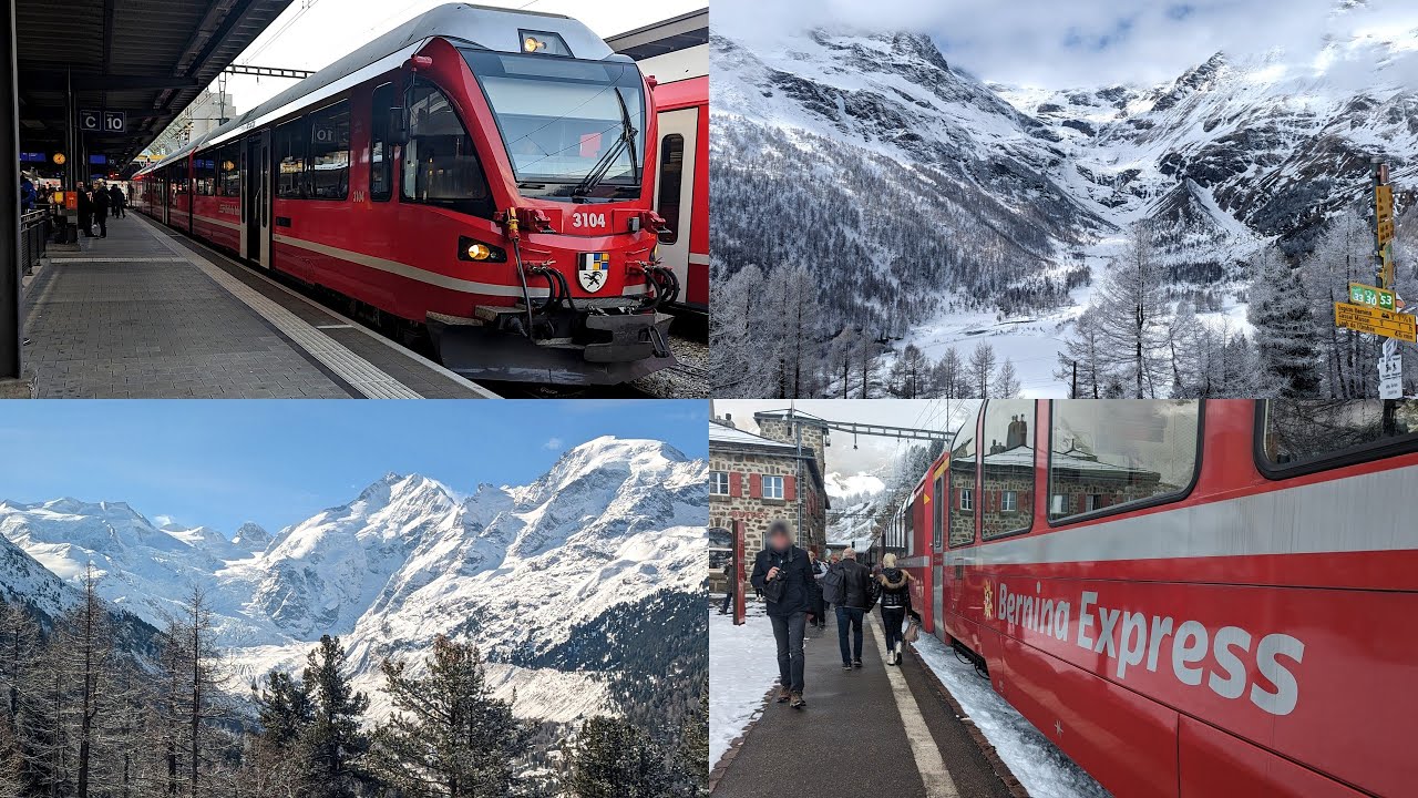 GLISTENING GLACIERS and PICTURESQUE PEAKS! The stunning Bernina Express!