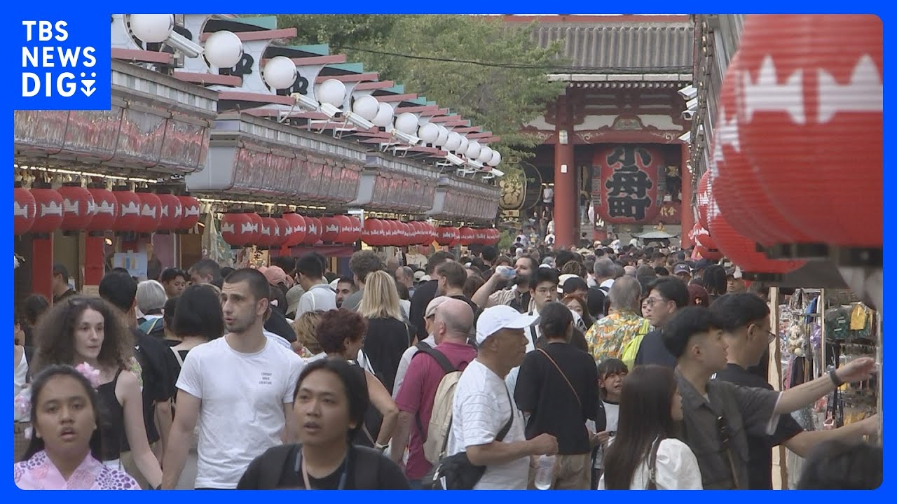 先月の訪日外国人旅行者が前年同月比で減少 コロナ禍以降初めて減少に転じる　中国の訪日自粛などが影響｜TBS NEWS DIG