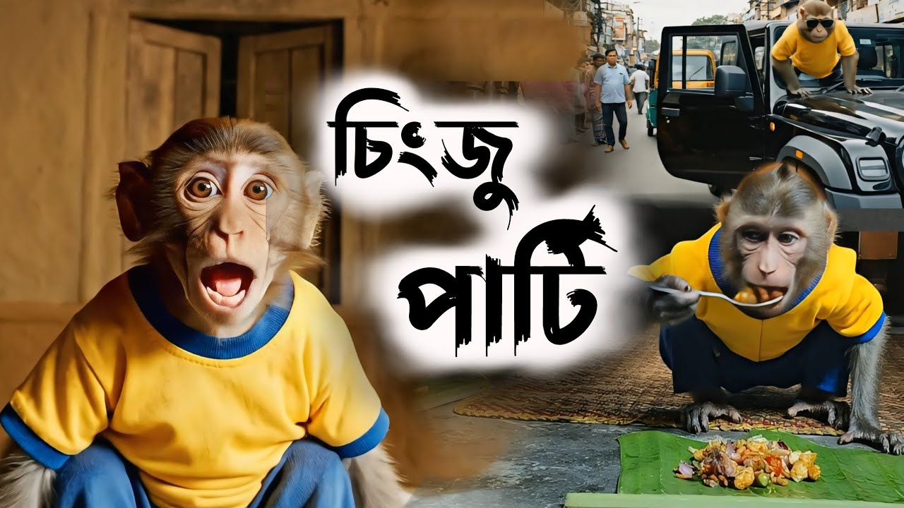 চিংজু পাৰ্টি 🤤 Manipuri Singju | Assamese Monkey Vlog | Bandor Bhokot